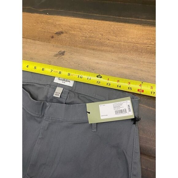 Goodfellow & Co. Utility Pants Gray Adjustable Buttons Zip on Hems Size 32x34 - Picture 5 of 6